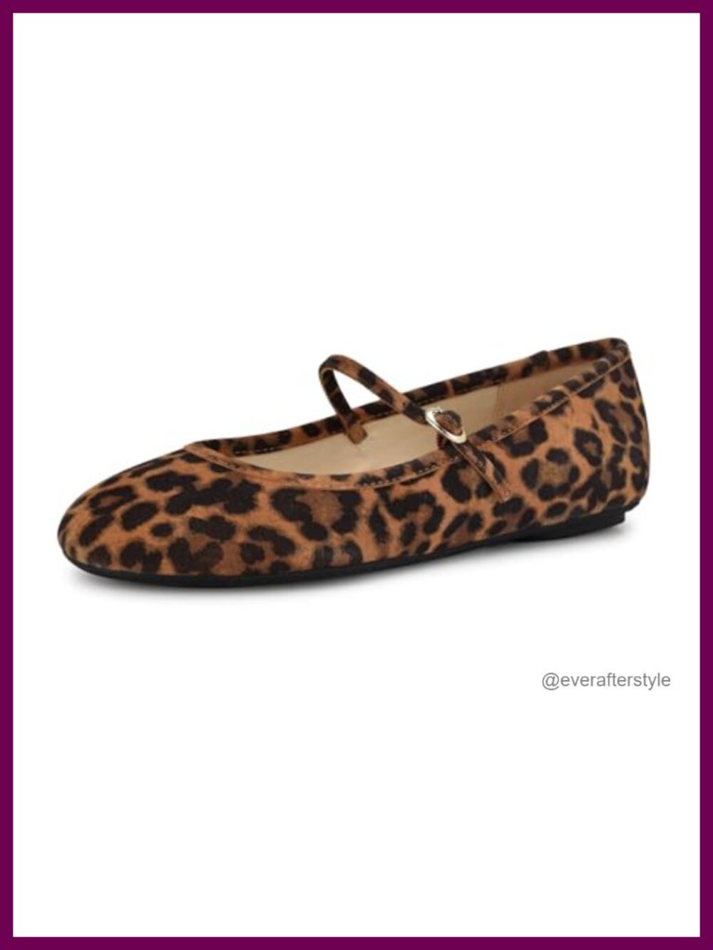 Nine West Classik Suede Ballet Flats Round Toe Buckle Closure